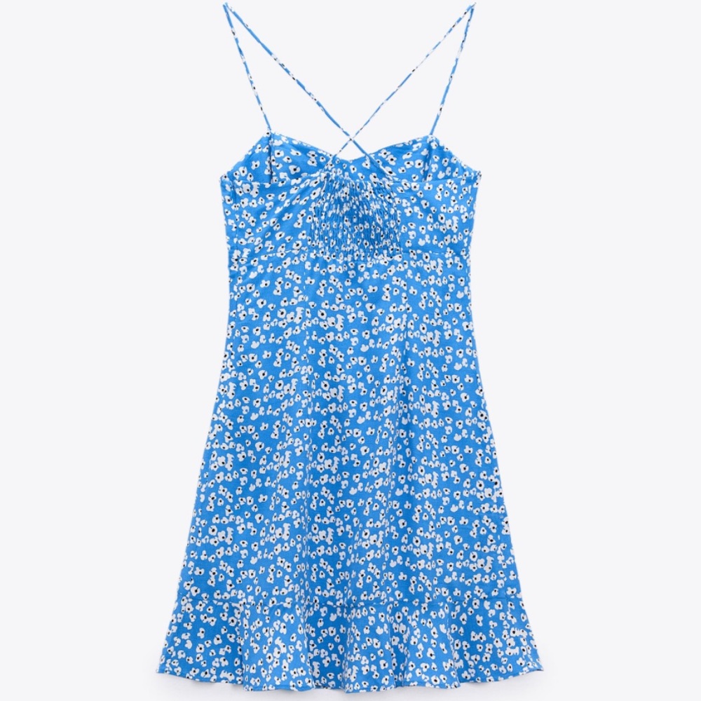 Zara Floral Print Mini Dress